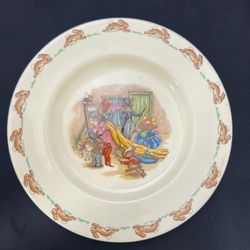 Royal Doulton Bunnykins Plate   Hat Collection Show