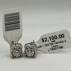 14kt GOLD DIAMOND EARRINGS