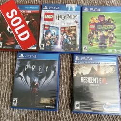 PS4 Games - Various, See Description