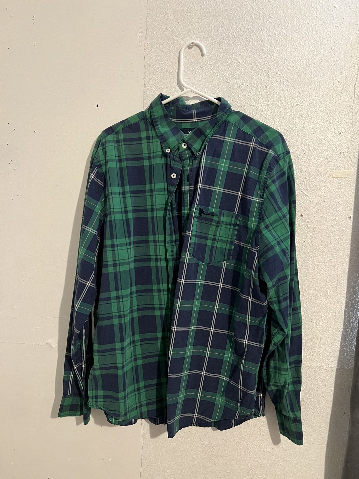 American Eagle Classic Fit Plaid Shirt XXL
