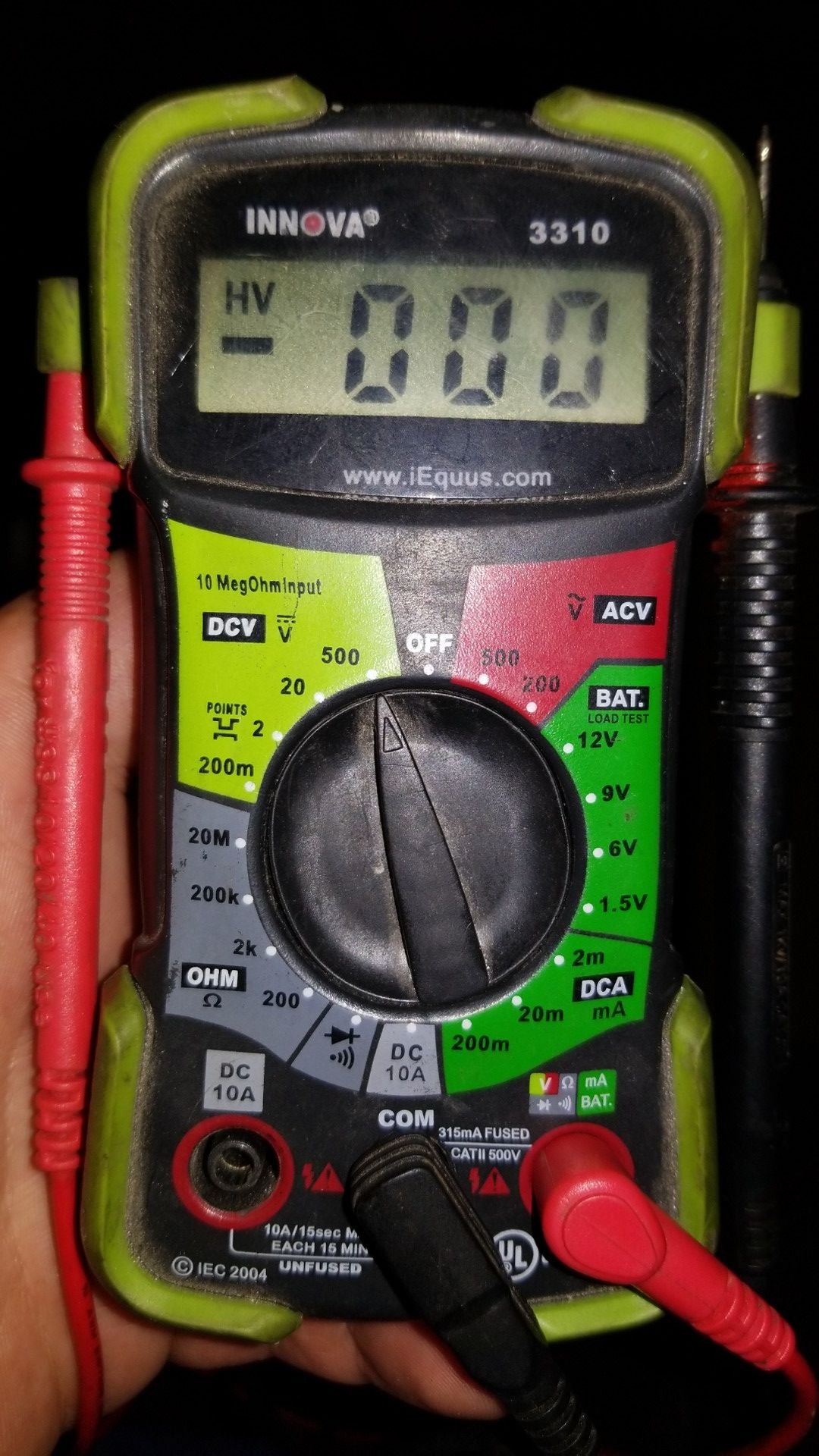 Innova 3310 ohm meter