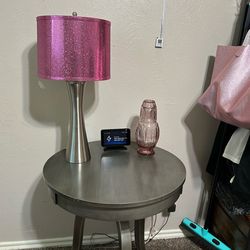 Small single silver table
