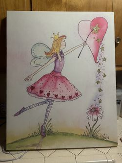 Girls Fairy Ballerina Art Frame