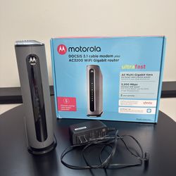 Motorola DOCSIS 3.1 cable modem plus - WiFi Gigabit router