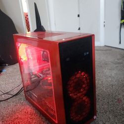 Custom Built Red Gaming PC 