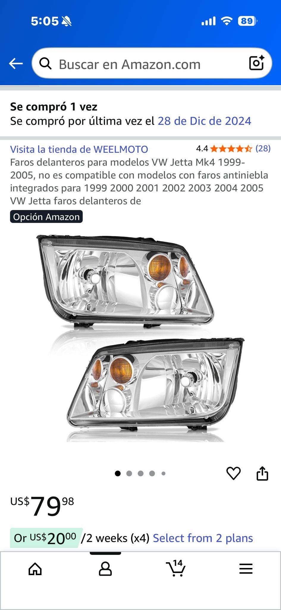 VW Jetta Head Lights