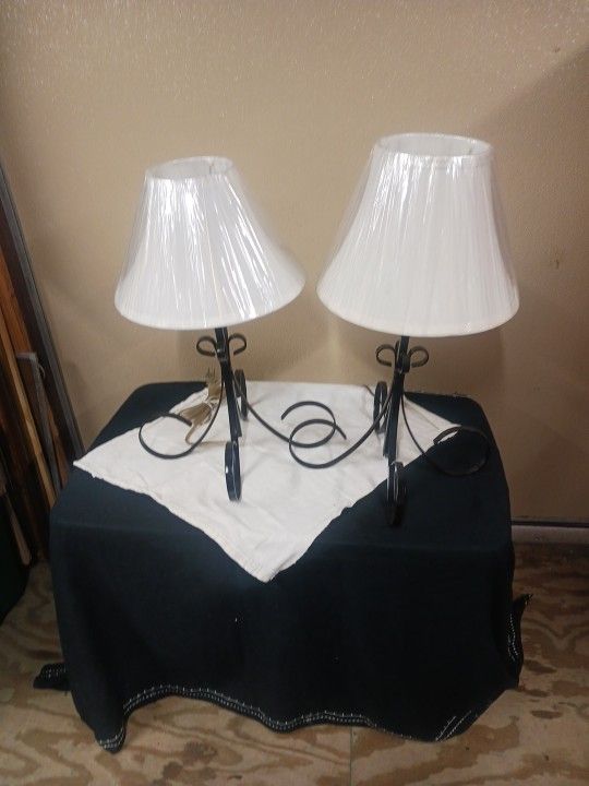 Two Home Made Table Lamps