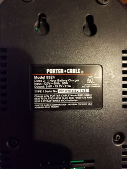 Porter cable charger