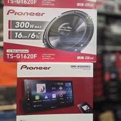 PioneerDMH-W3000NEXAppleCarPlay AndroidAuto Stereo Receiver And Speaker