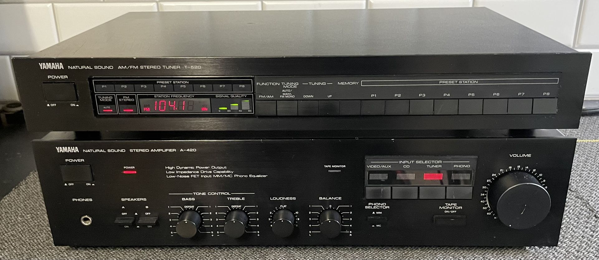 Yamaha A-420 Amp/Tuner Combo 