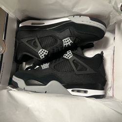 jordan 4 black canvas