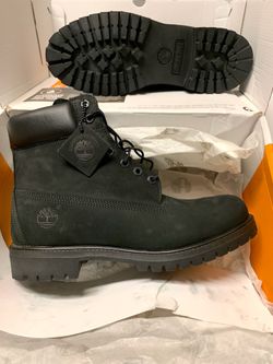Men's Premium 6in Timberland Boots (Black) - Sizes 7.5-12