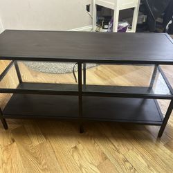 3 Level Book Shelf/TV Stand w/ glass Pane