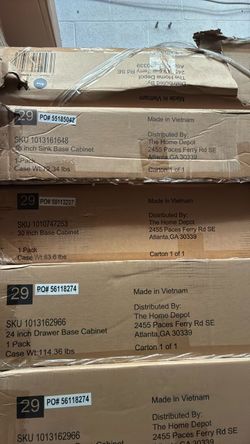 Kitchen Base Cabinet Set –