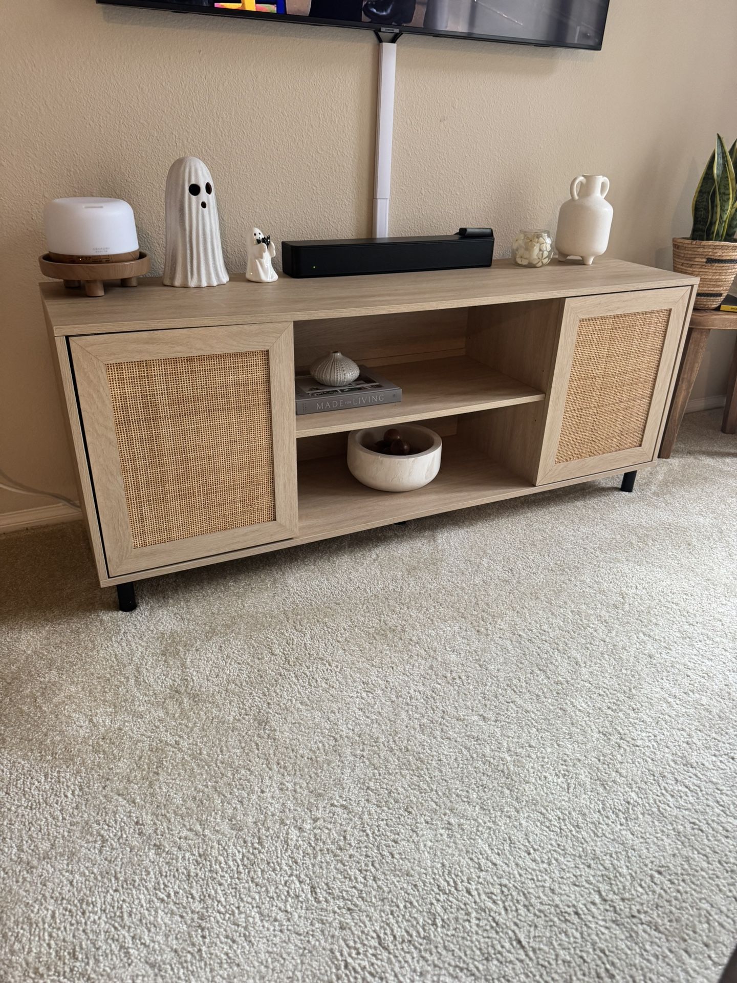 Rattan Tv Console