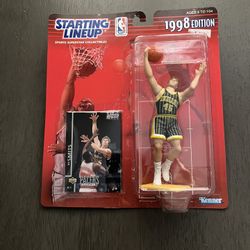 1998 Starting Line Up NBA Rik Smits Figure with Card Brand New 