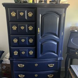Solid Wood Navy Dresser