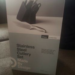 New 6pc culture set with stainless steel handles