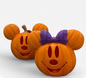 Mickey & Minnie light up pumpkin Decor