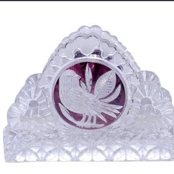 German Crystals With The Red Ruby Bird 