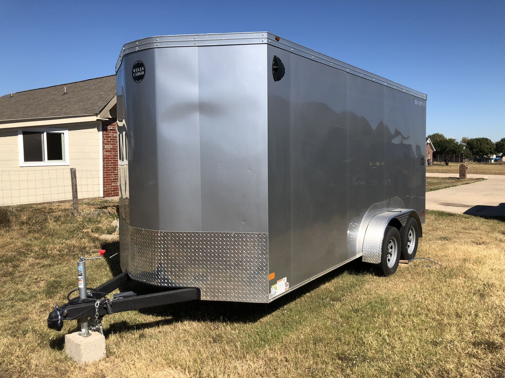 2019 Wells Cargo 7x16 Enclosed Trailer