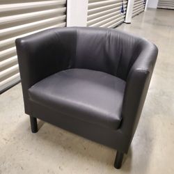 Small Black Padded Chair
