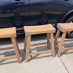 3 Boutique Style Stools 