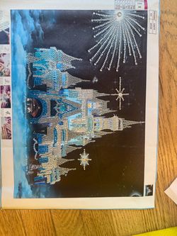 Diamond Painting Kit Castle Night Scene 40x30
