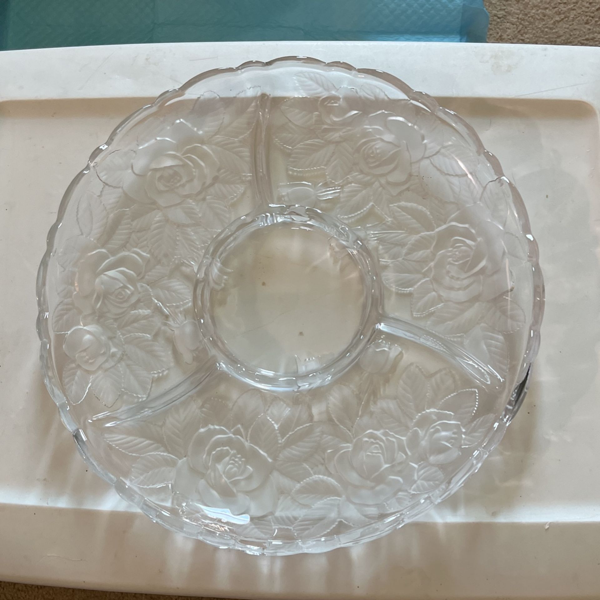 Crystal Chip&Dip Plate
