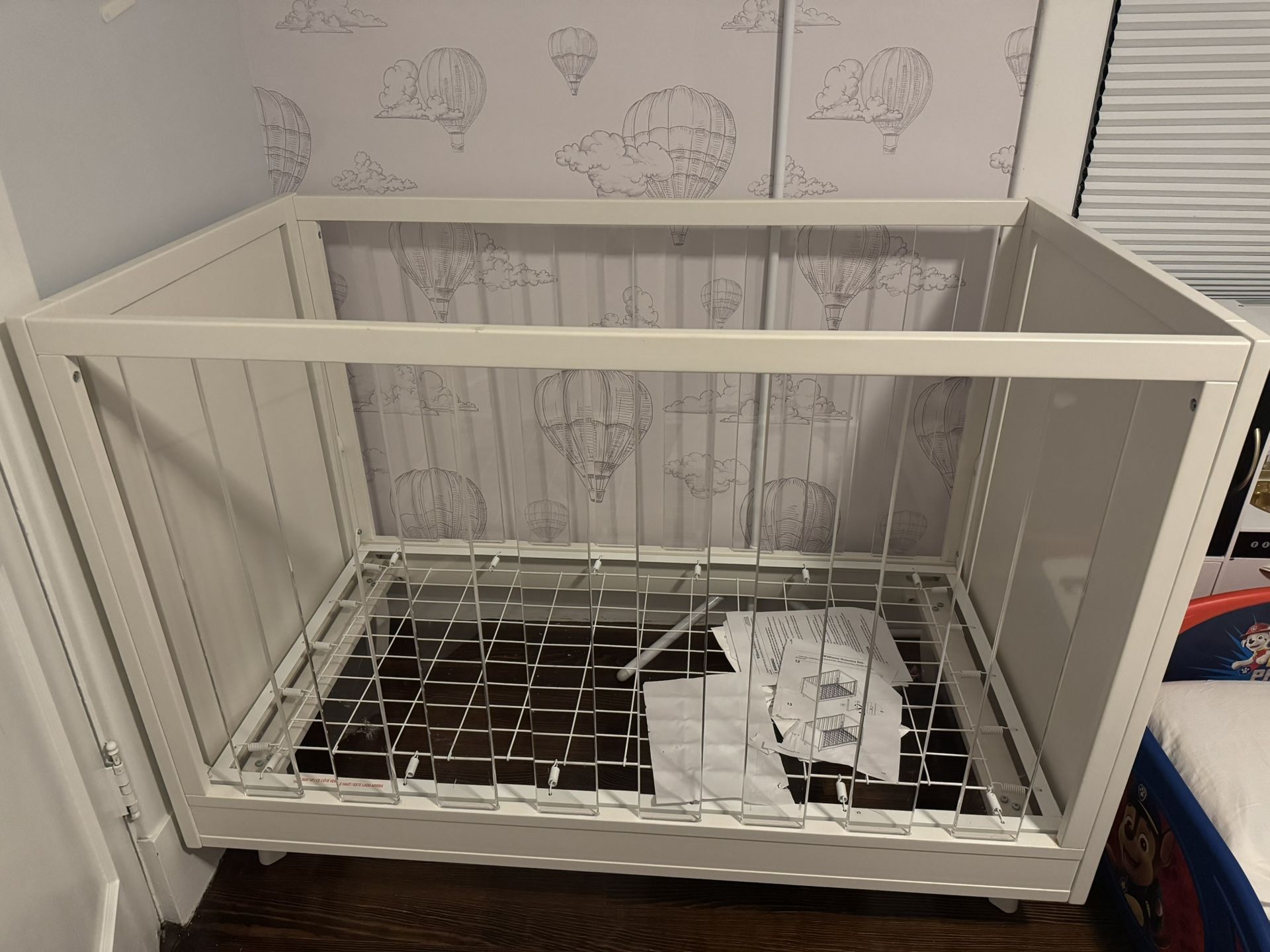 Sloan Acrylic Convertible Crib