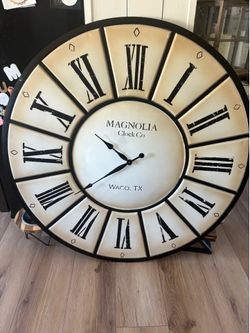 Magnolia home wall clock