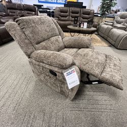 Brown Or Gray Glider Recliner