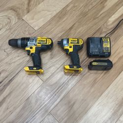Dewalt 20v Hammer Drill + Impact Driver Set