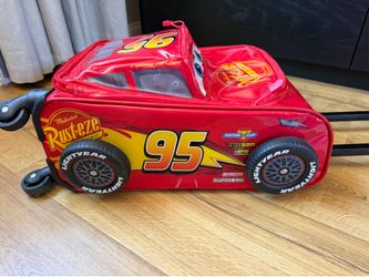 Disney Lightning McQueen Rolling Luggage for Kids
