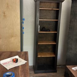 Dark Wood Book Shelf 