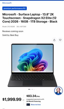 2026 Surface laptop black or Dune Top of the line spec