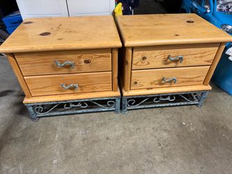 Wooden nightstands