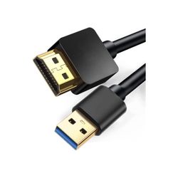 USB to HDMI Charger Cable Cord 3.3FT/1M, USB Male to HDMI