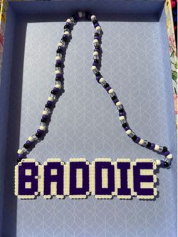BADDIE CHAIN PERLER KANDI NECKLACE FESTIVAL RAVES