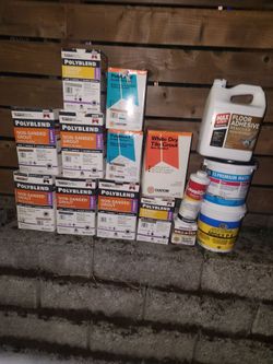 Tile Grout Adhesives & Primers Lot Building Material Landlord Contractor Handyman Homeowners Special