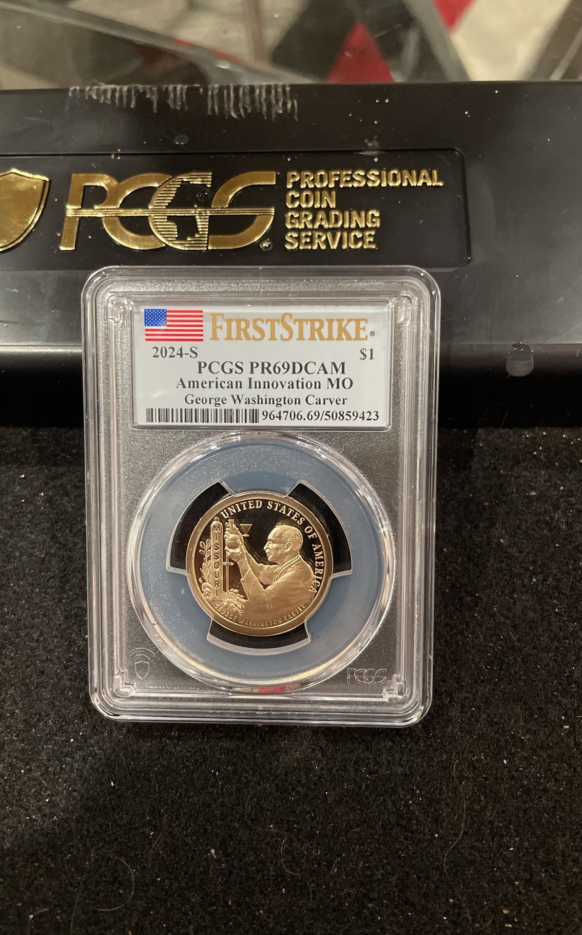 2024 S Gem Proof American Innovation George Washington Carver Quarter Graded At PR69 A-5