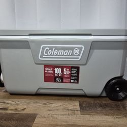 Coleman Classic Series 100 Qt. Insulated Cooler With Wheels 