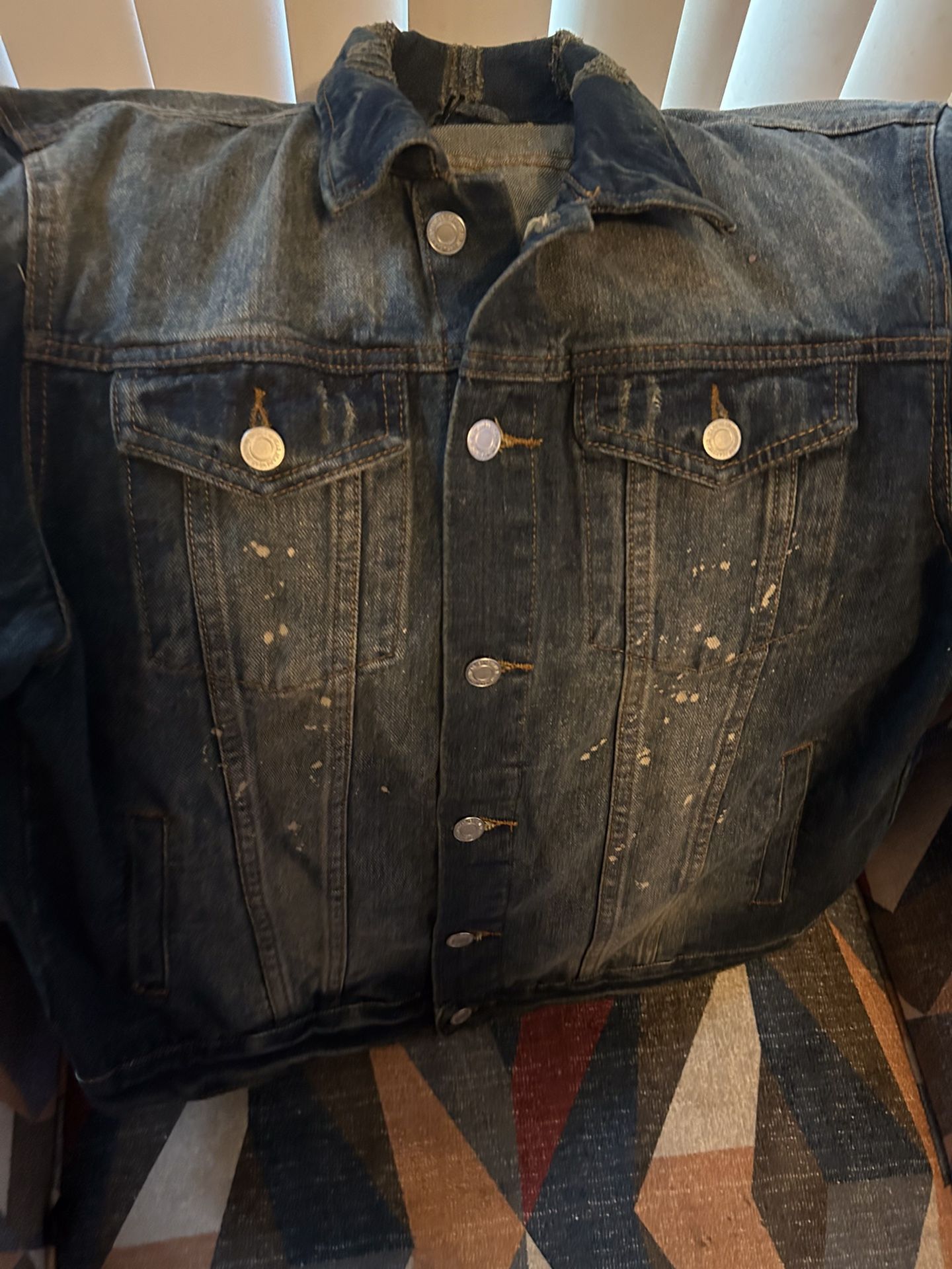 Mens Jean Jacket Large