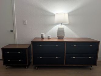 Mid-Century Modern Dresser and Nightstand Set