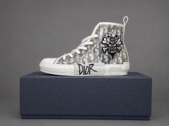 Dior B23 High Top Sneakers – White/Gray – Size [42]