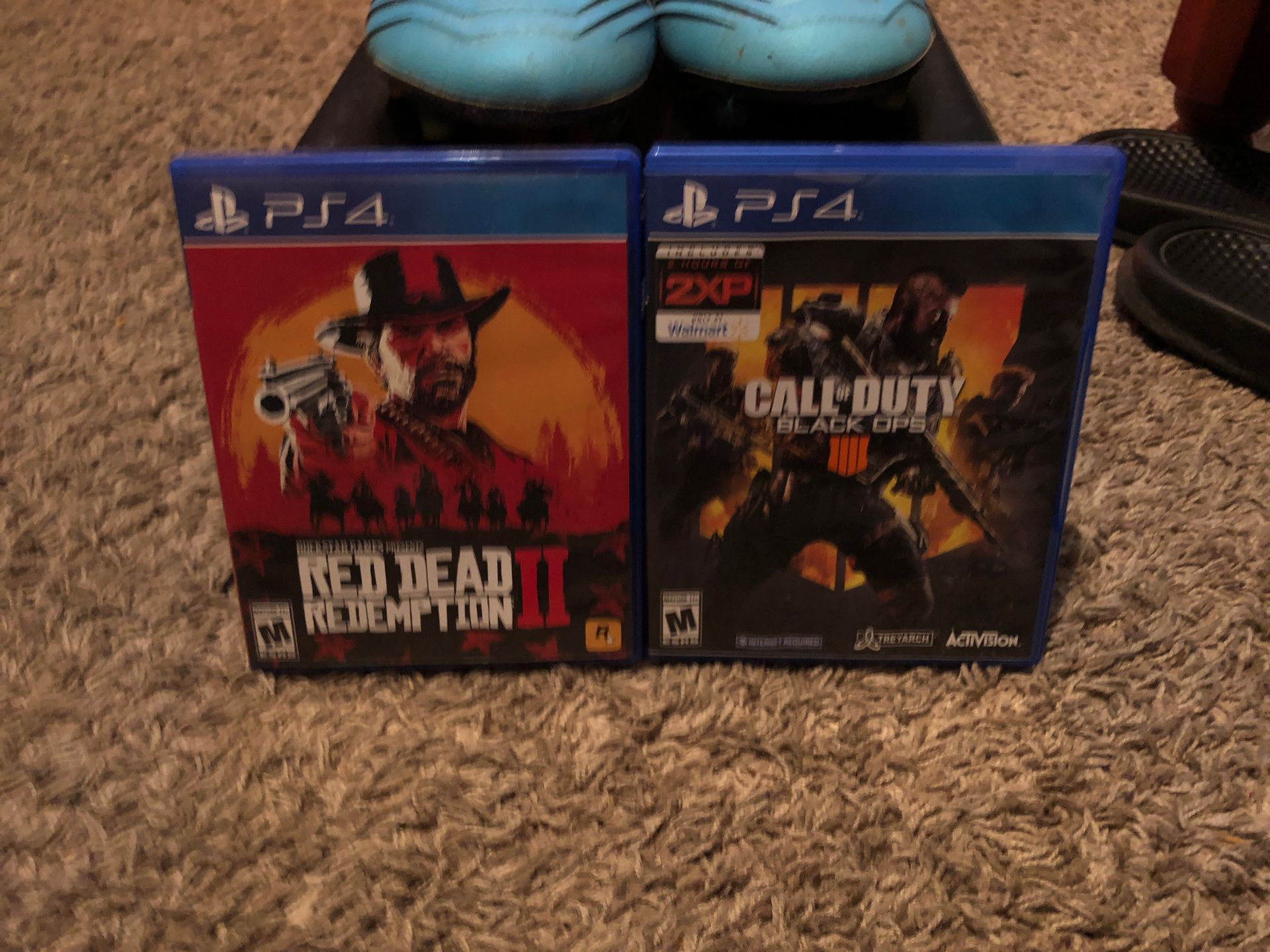 Red dead redemption 2 for PS4 and bo4 for PS4