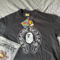 black bape tee