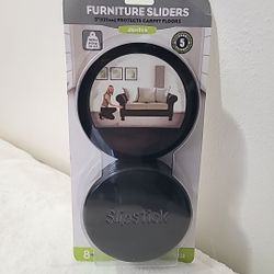 Slipstick 5 Inch Round Furniture Movers for Carpet Floors & Rugs (8 Pack) CB132