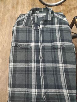Wolverine Flannel Plaid Button-Up Shirt
