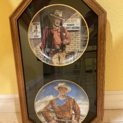 Wall Frame And Plates Of John Wayne